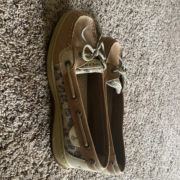 Sparkly Leopard Print Sperry Top Sider Women’s 7 - Picture 6 of 6